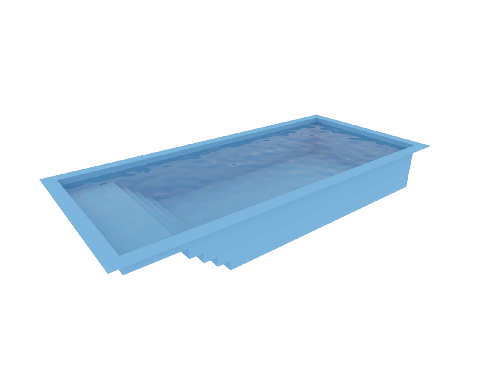 Imagen piscina Aquafast modelo solarium.